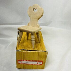 Bodo Hennig Dollhouse Stuhl Kitchen Chair 227 Kuchenstul Germany Miniature W Box